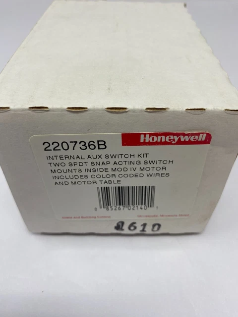 Honeywell 220736B Internal Auxiliary Switch Kit 2-SPDT Snap Acting Switch Honeywell 220736B Internal Auxiliary Switch Kit 2-SPDT Snap Acting Switch