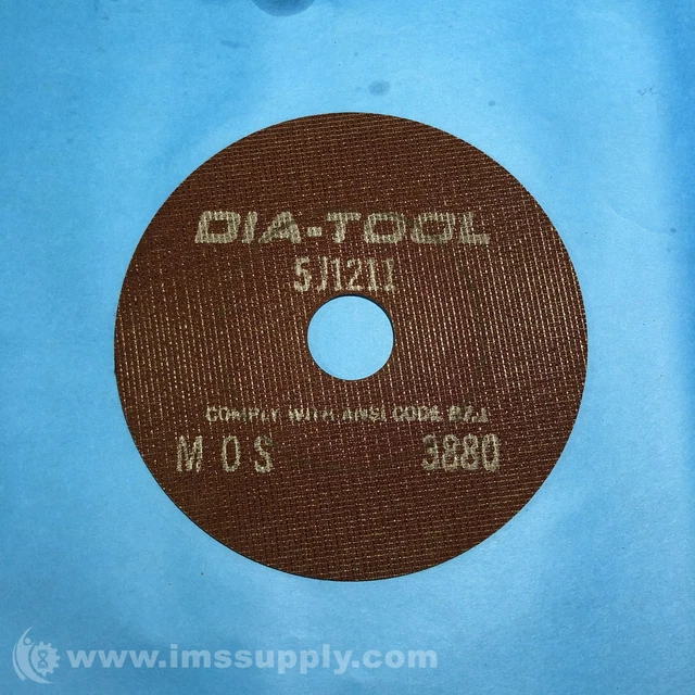 Dia-Tool 5J1211 Abrasive Disc, Cut-Off Wheel, 7'' OD FNIP