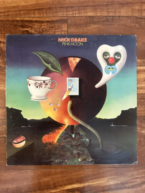 NICK DRAKE Pink Moon RARE 1972 Island Records  SMAS-9318 VG/G