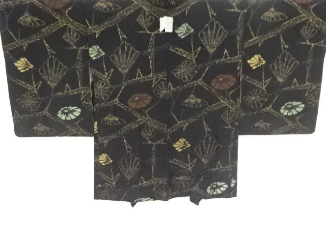 37298# Japanese Kimono / Antique Haori / Floral Plants