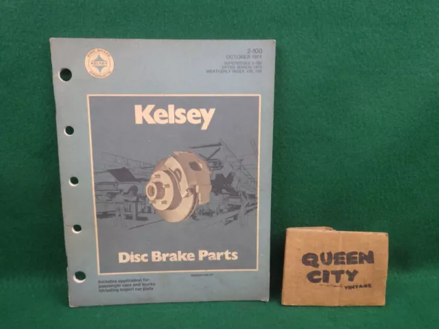 Kelsey Hayes disc brake parts catalog 2-100 Oct 1974 Chevy Ford Dodge car+trucks