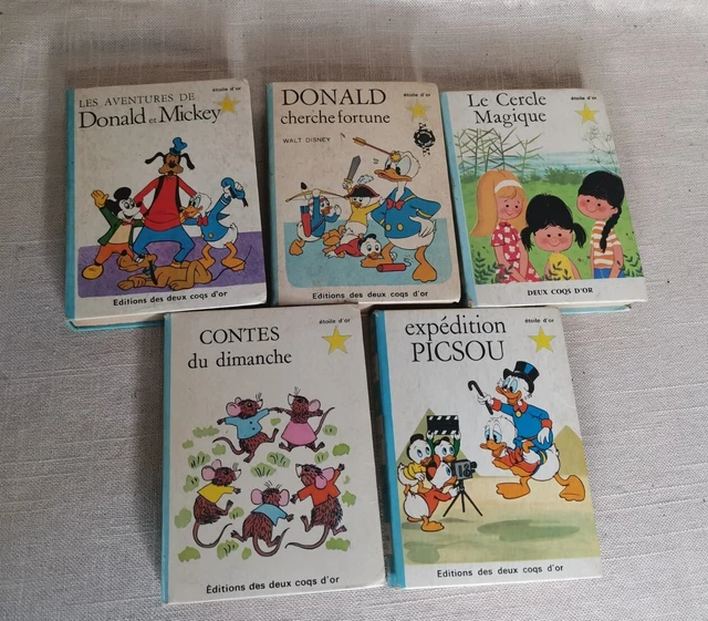 LOT 20 LIVRES Les deux Coqs d Or toile d or petits formats
