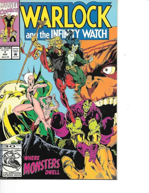 Warlock and the Infinity Watch #7 Jim Starlin VF/NM Marvel 1992