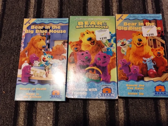 BEAR IN THE Big Blue House Vhs Lot Of 4 Jim Henson fourth tape not in ...