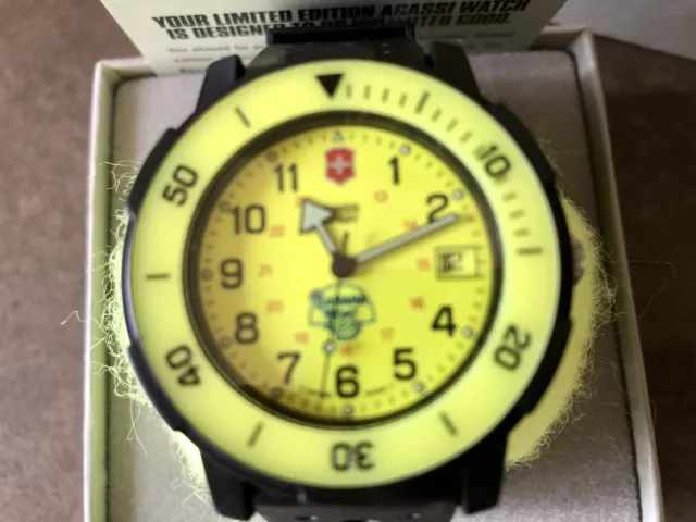 SWISS ARMY ANDRE Agassi Banana Boat Quartz Limited Edition Vintage