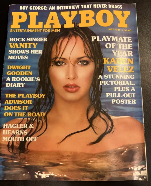 Playboy Magazine May 1985 - Karen Velez - Dwight Gooden