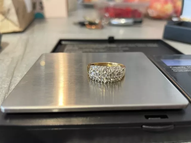 18 carat yellow gold diamond ring used 0.50ct