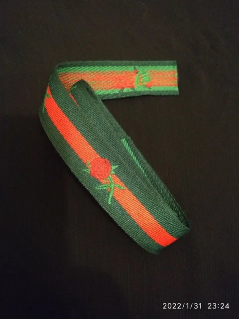 Cinta Grosgrain Rosa 180 cm Verde Rojo Diseñador Suministros de Costura de Flores