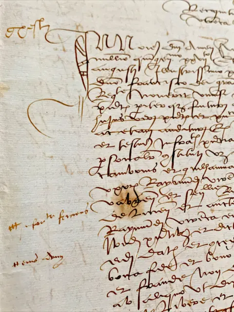 1527 Renaissance Era Autographed Document