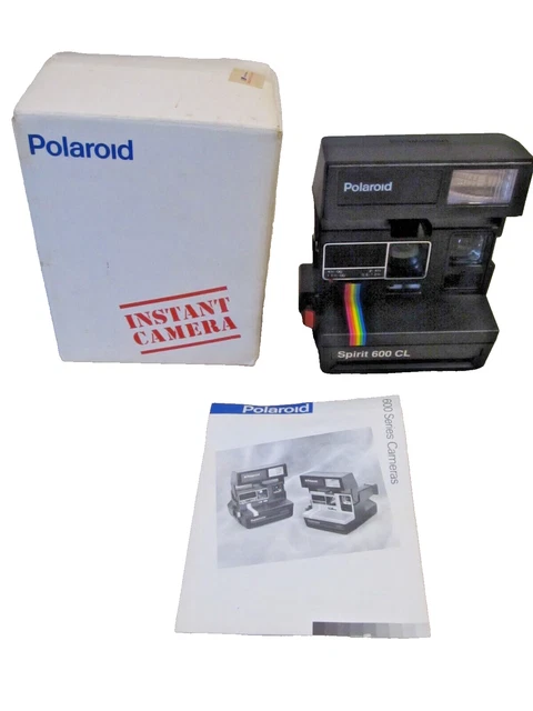 VINTAGE 1980'S POLAROID Instant Camera Pop up flash, SPIRIT