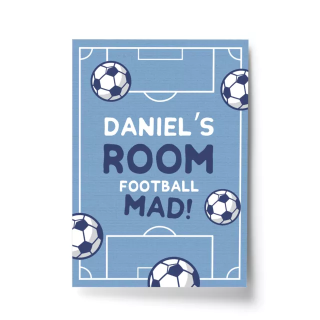 PERSONALISED Boys Birthday Gift Football Bedroom Wall Print Gift For Son Brother