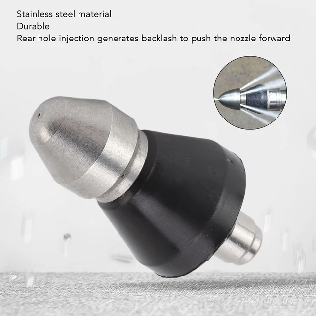 G1/4 Sewer Pipe Unclogger Cleaning Nozzle Pressure Sewer Jetter Nozzle YA