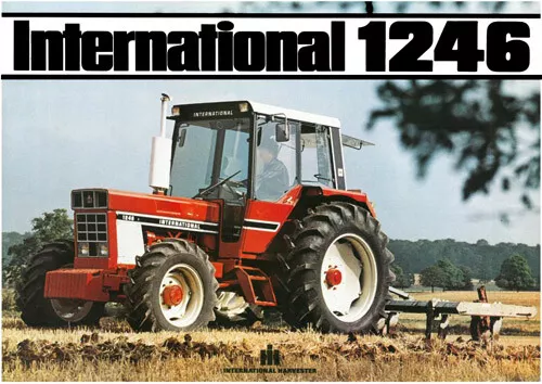 A3 Case McCormick International Harvester Tractor Brochure Poster 1246