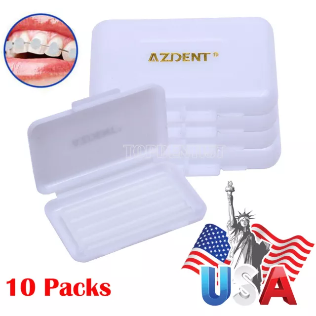 10X Dental Orthodontic Wax Original Scent Reliefing Gum Irritation Brace AZDENT