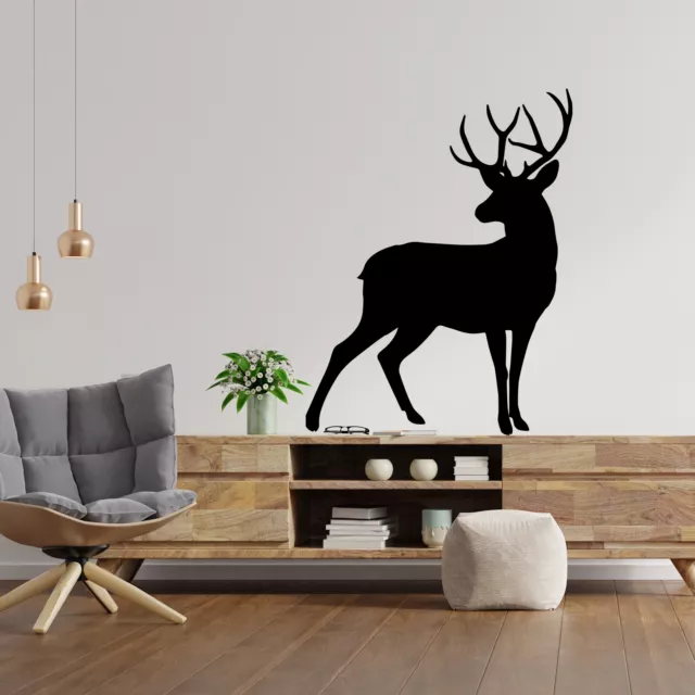 Deer Animal Stag Wall Art Sticker Decal Home Decor Silhouette