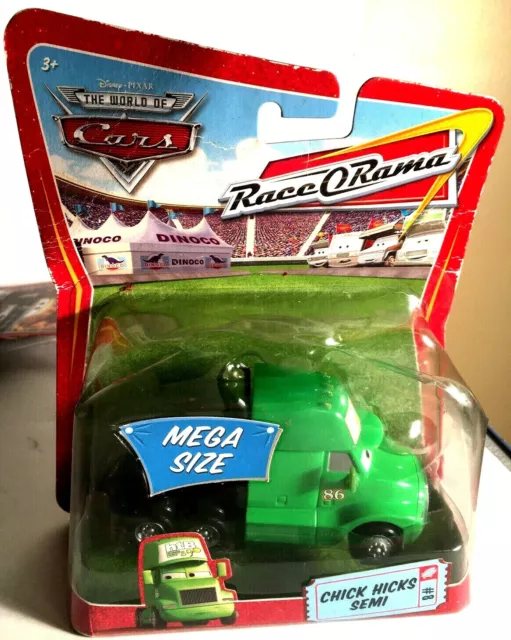 Disney Pixar The World Of Cars Race O Rama Mega Size Chick Hicks Semi #8 Mattel