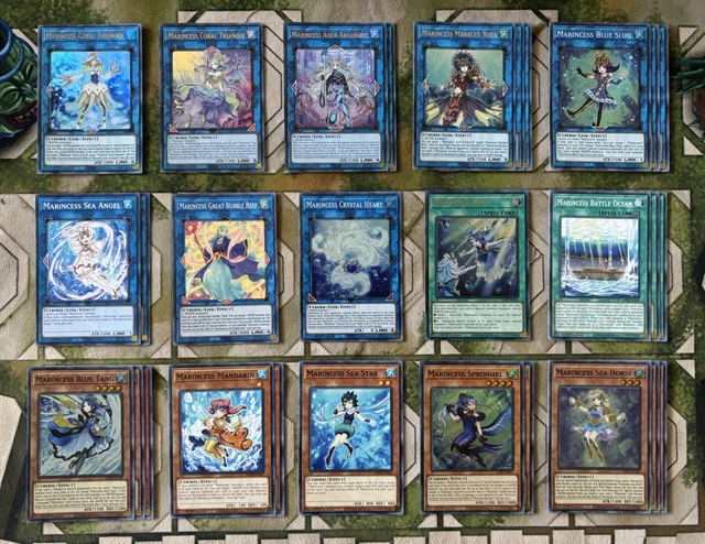 Yugioh Arcana Force Deck Yu-Gi-Oh! MARINCESS DECK 27 - Wonder Heart, Sea  Angel, Battle Ocean, Cascade Snow Cards Yugioh Adventure Deck