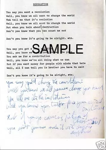 Beatle John Lennon's handwritten I'm Only Sleeping lyrics expected to fetch  £350K at auction - Liverpool Echo