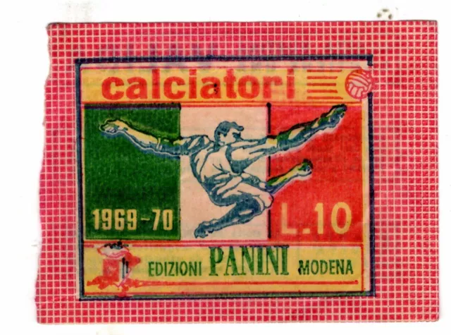 bustina figurine packet pochette  -  CALCIATORI 1969 PANINI APERTA