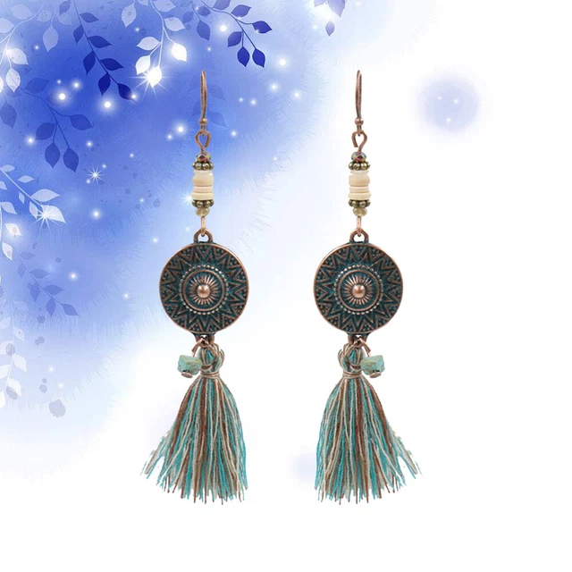 ZENZII Orecchini A Cerchio Con Perline Opache - Stile Bohémien Chic Per Donna - Regalo Con Sacchetto In Velluto
