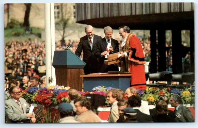 Postcard Prime Minister Callaghan Of England & President Jimmy Carter 1977 K5