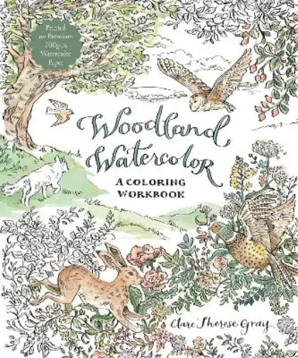 Therese Gray Clare Woodland Watercolor Book NEUF
