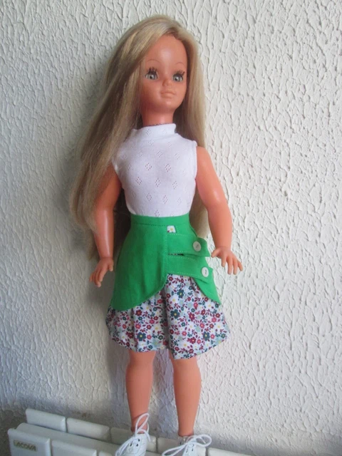 jupe originale+ pull pour poupée mannequin Betsie, soeur de Cathie Cathy Bella 