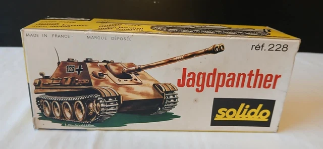 Char Jagdpanther Solido N°228 - Échelle 1/43 - Blanc - Collection