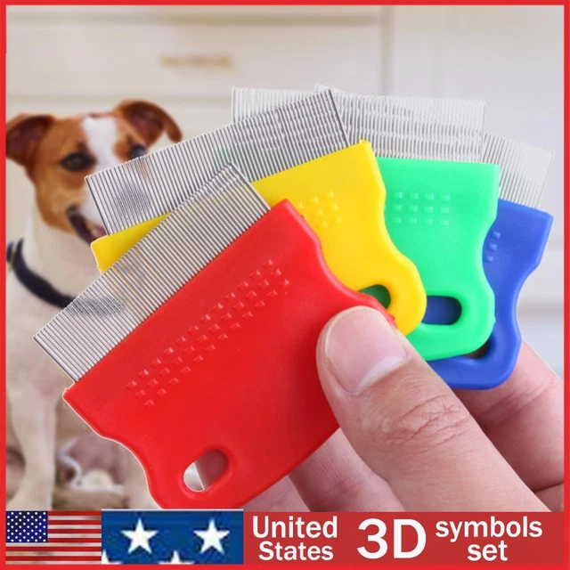 Pet Flea Comb Steel Pin Brush for Dog Cat Kitten Hair Trimmer Grooming Tool
