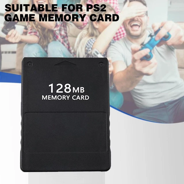 Black 128MB Memory Card Game Save Saver Data Stick Module for Sony PS2 PS