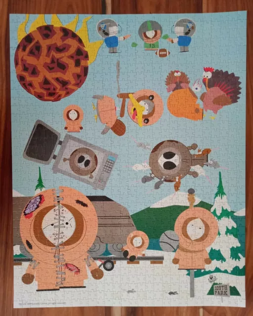 South Park Kenny Double Sided Jigsaw Puzzle 1000 piece complete 1999