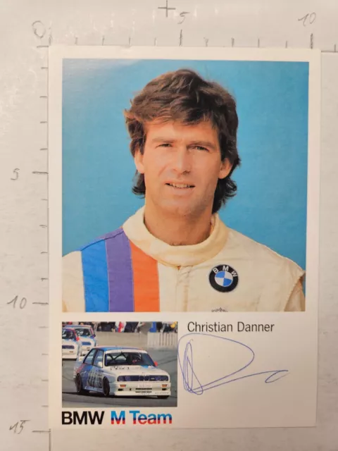 Christian Danner  LINDER TEAM BMW M3 DTM Autogrammkarte orgin sign!!