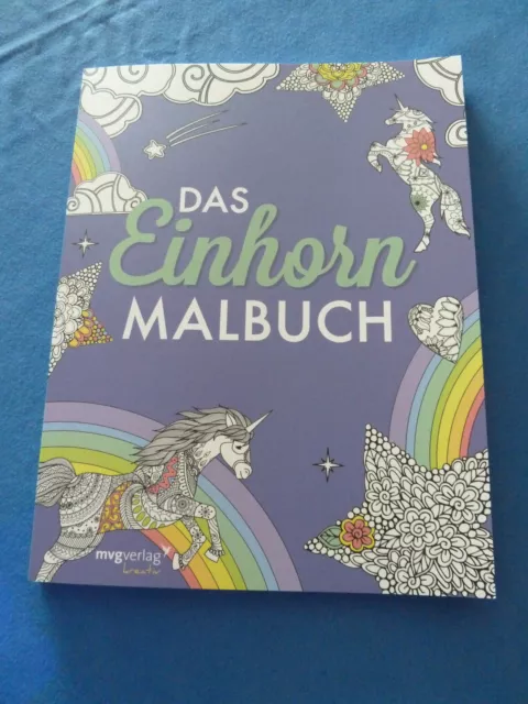 Malbuch für Kinder und Erwachsene @ Das Einhorn Malbuch @ Neu