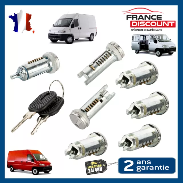 Lot de 7 barillets de portes pour BOXER DUCATO JUMPER DE 94 à 02