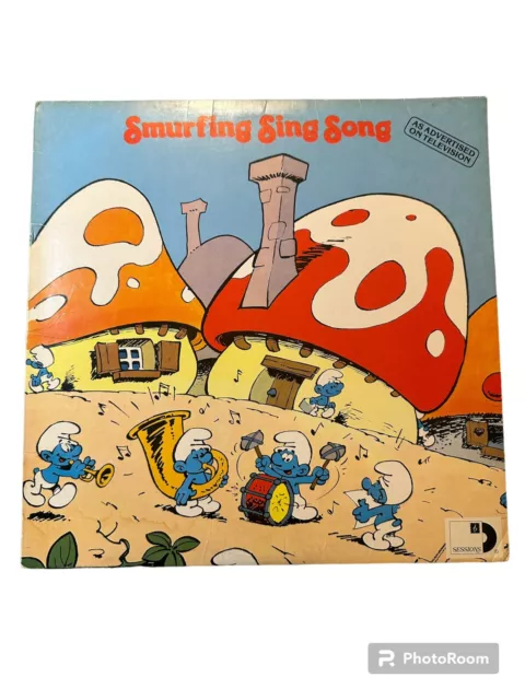 The Smurfs Smurfing Sing Song Original Vinyl Record 1980 ARI-1018 Album LP