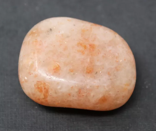 1 LARGE Sunstone Tumbled Stone (Crystal Healing Reiki Tumble)