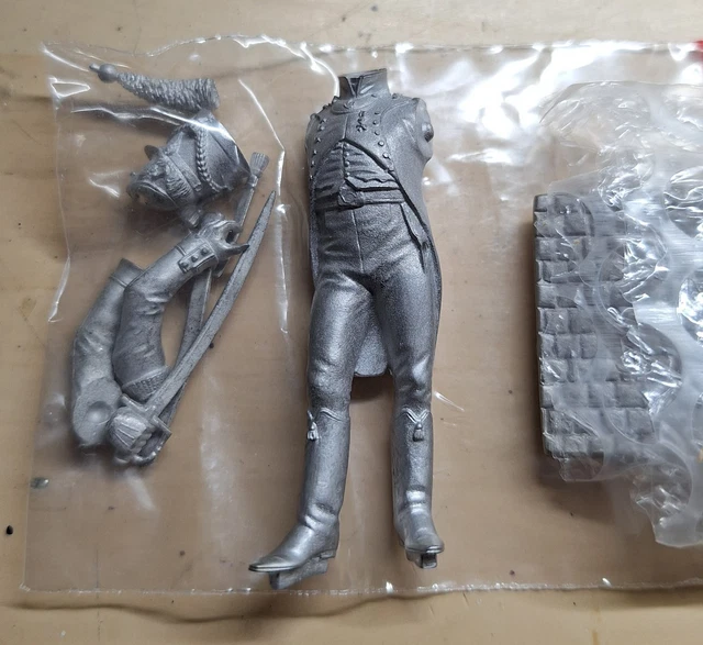 Figurine D.F. Grieve Models - Capitaine Britannique 17e Lanciers 1890 - 100mm - Plomb