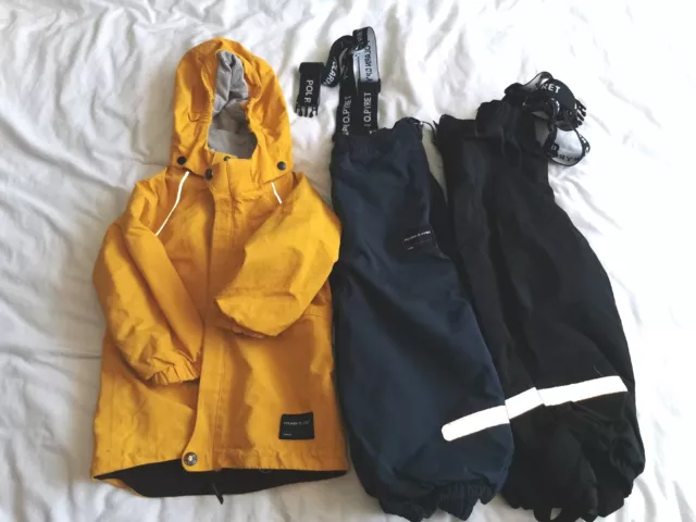 Polarn o pyret 1.5-2 Giacca e pantaloni impermeabili