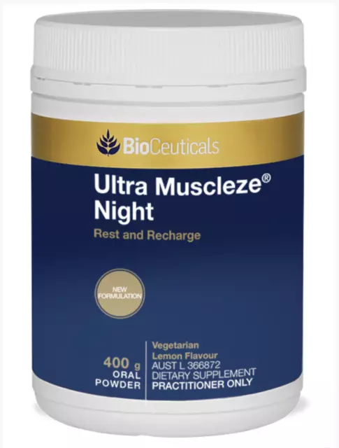 Bioceuticals Ultra Muscleze Night 400g :: magnesium :: cramps :: VEGETARIAN
