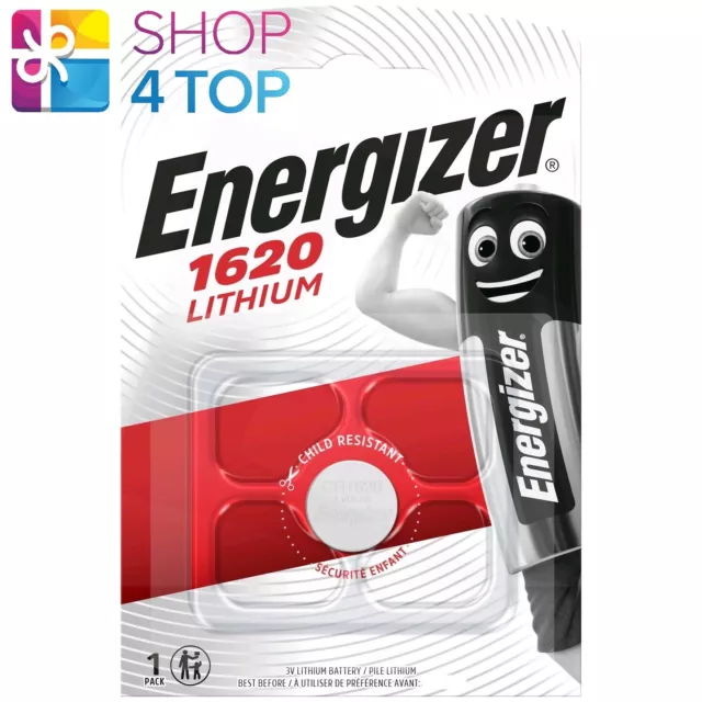 Energizer CR1620 Lithium batteries 3V Boutons Cellule DL1620 Exp 2029 Neuf