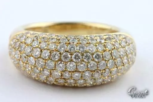 Brillant Diamant Ring 2ct 750 18kt Gelb Gold Brillanten Brilliant Luxus! #