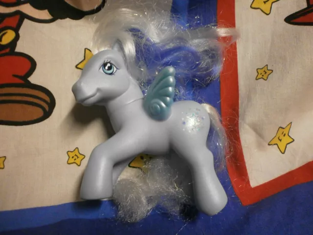 HASBRO My Little Pony 2006 SILVER GLOW Crystal Princess Unicorn