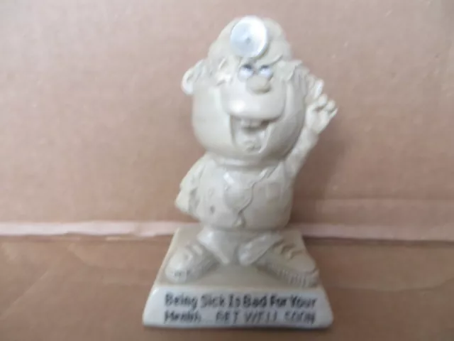 Vintage 1970's Wallace Berries Figure Being Sick Is Bad For your health Get Well