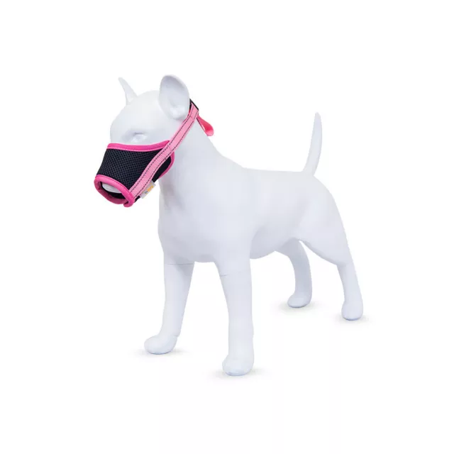 Pet Dog Muzzle Adjustable Muzzle Mask Mesh Durable Nylon Mouth Cover Anti-bite