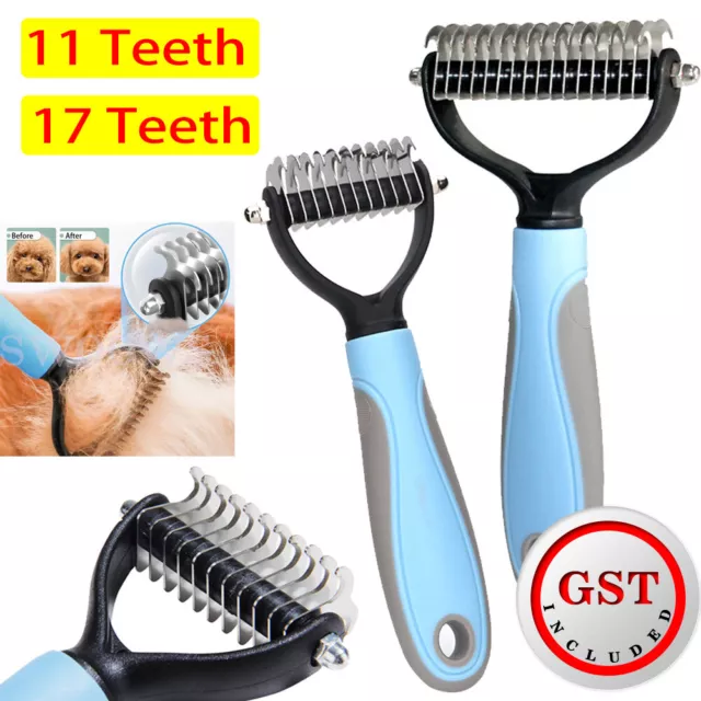 Dog Pet Cat Grooming Comb Brush Undercoat Rake Dematting Deshedding Trimmer Gift