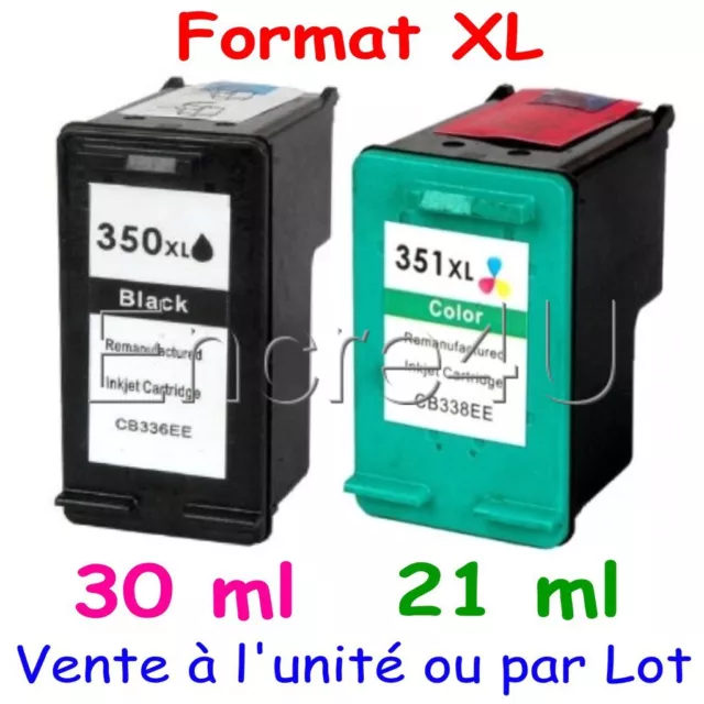 Cartouches d'encre compatibles série HP 350 XL et HP 351 XL ( Noir et Couleurs )