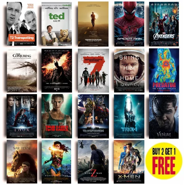 2010s MOVIE POSTERS T - Z Size A4 Photo Print Film Cinema Wall Fan Art