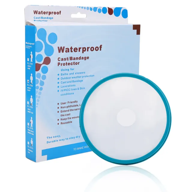 (PVC azul) Protección de baño Pie Adulto Longitud 28 cm PP Pegamento GSA
