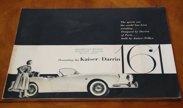 Kaiser-Darrin 161 brochure Prospekt, 1954