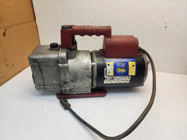 Robinair VacuMaster 15600 6 CFM 1/2 HP High Performance Vacuum Pump 115v